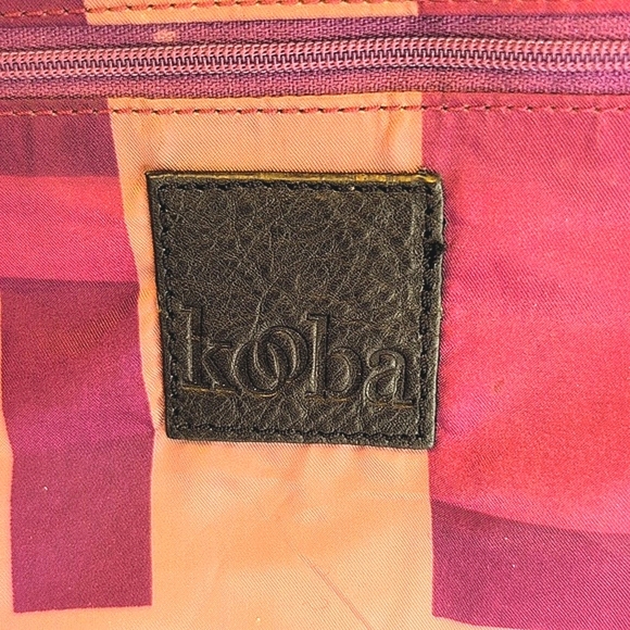 Kooba Womens Shoulder Bag Purse Black Leather Casual Office Travel Organize - Picture 7 of 8